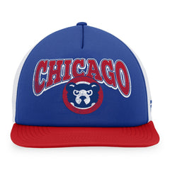 Chicago Cubs Heritage Foam Front Trucker Snapback Hat Royal/Red