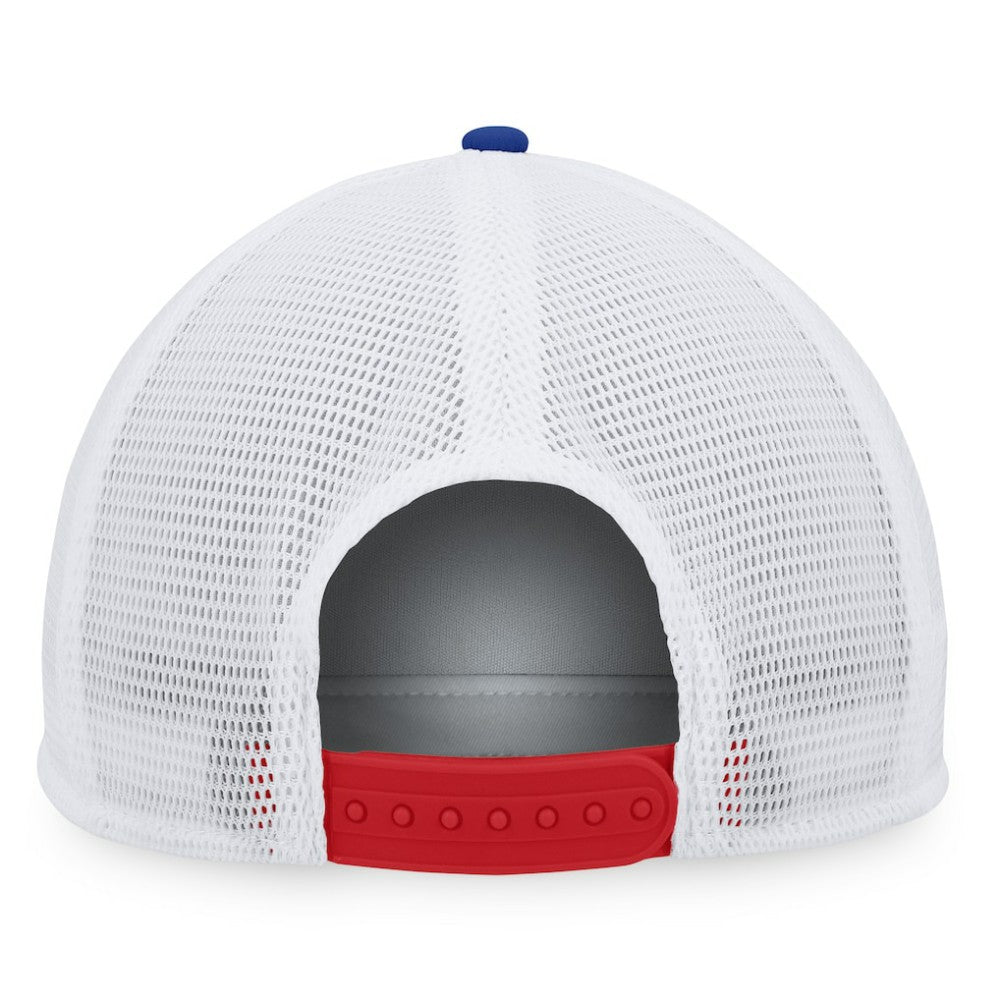 Chicago Cubs Heritage Foam Front Trucker Snapback Hat Royal/Red
