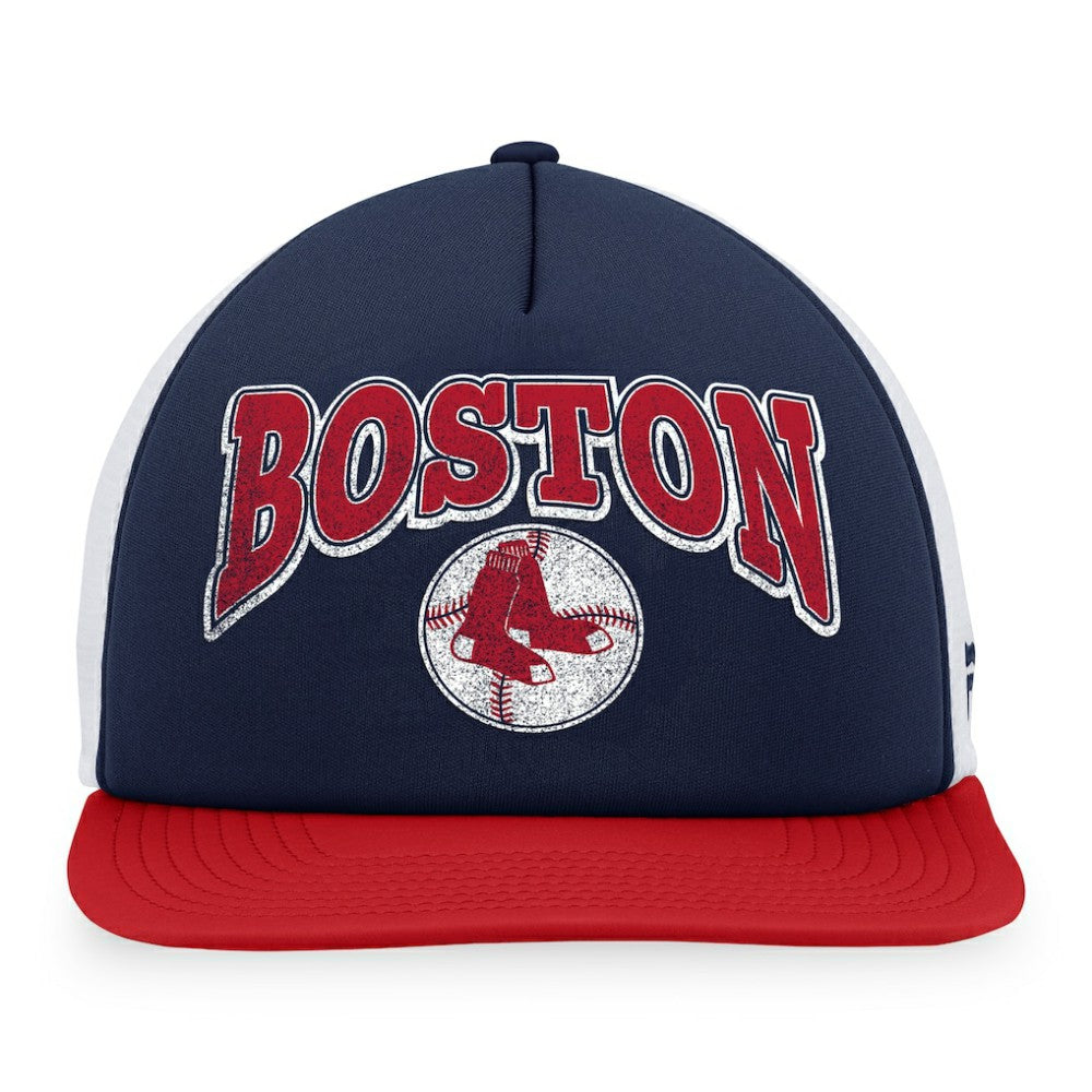 Boston Red Sox Heritage Foam Front Trucker Snapback Hat Navy/Red