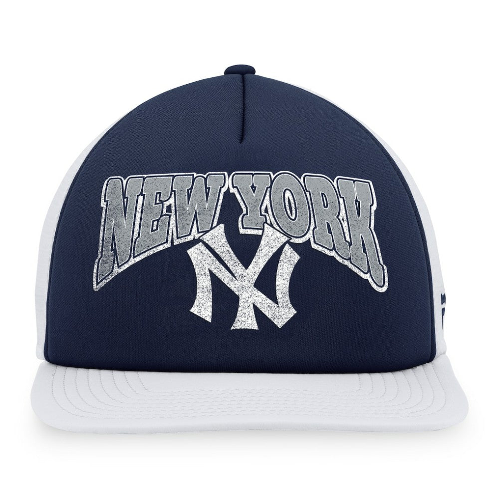New York Yankees Heritage Foam Front Trucker Snapback Hat Navy/White