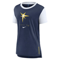 Tampa Bay Rays Women's Local Touch Fashion T-Shirt Navy | Nike