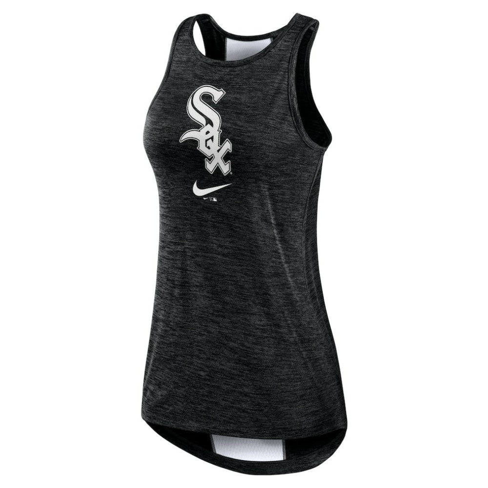 Chicago White Sox Women's Dri-FIT Performance Right Mix High Neck Tank Top Black | Nike