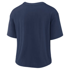 Detroit Tigers Women's Line Up High Hip Fashion T-Shirt Navy/White | Nike
