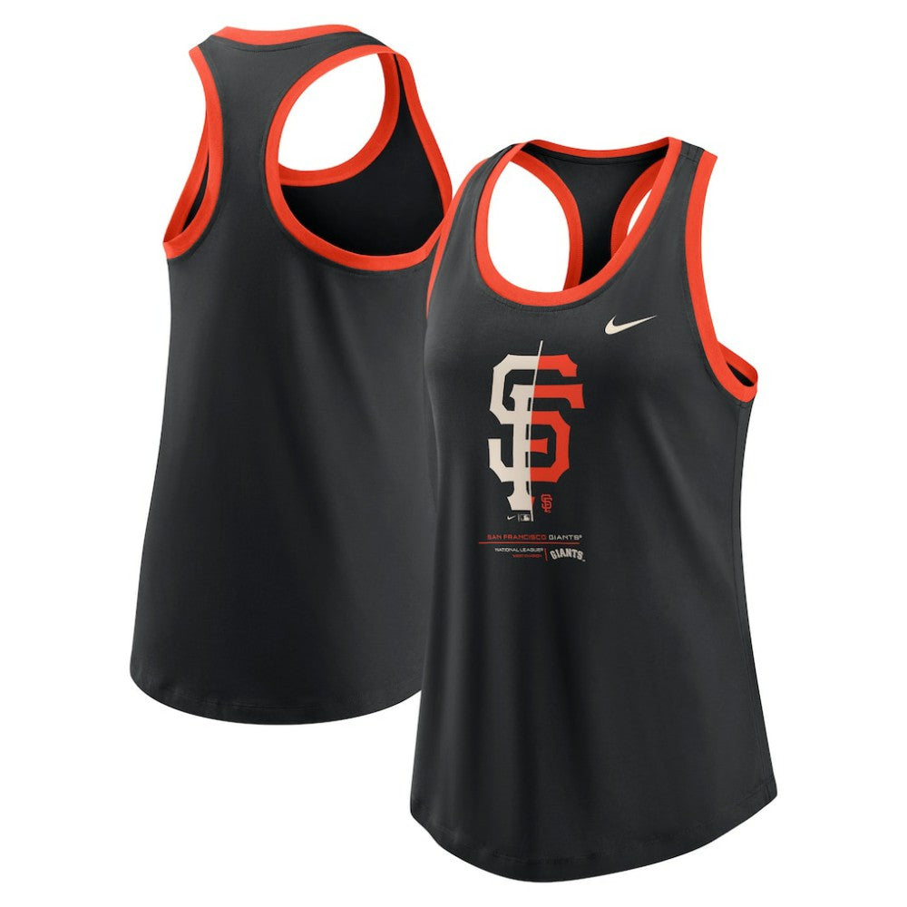 San Francisco Giants Women's Tech Tri-Blend Tank Top Black | Nike