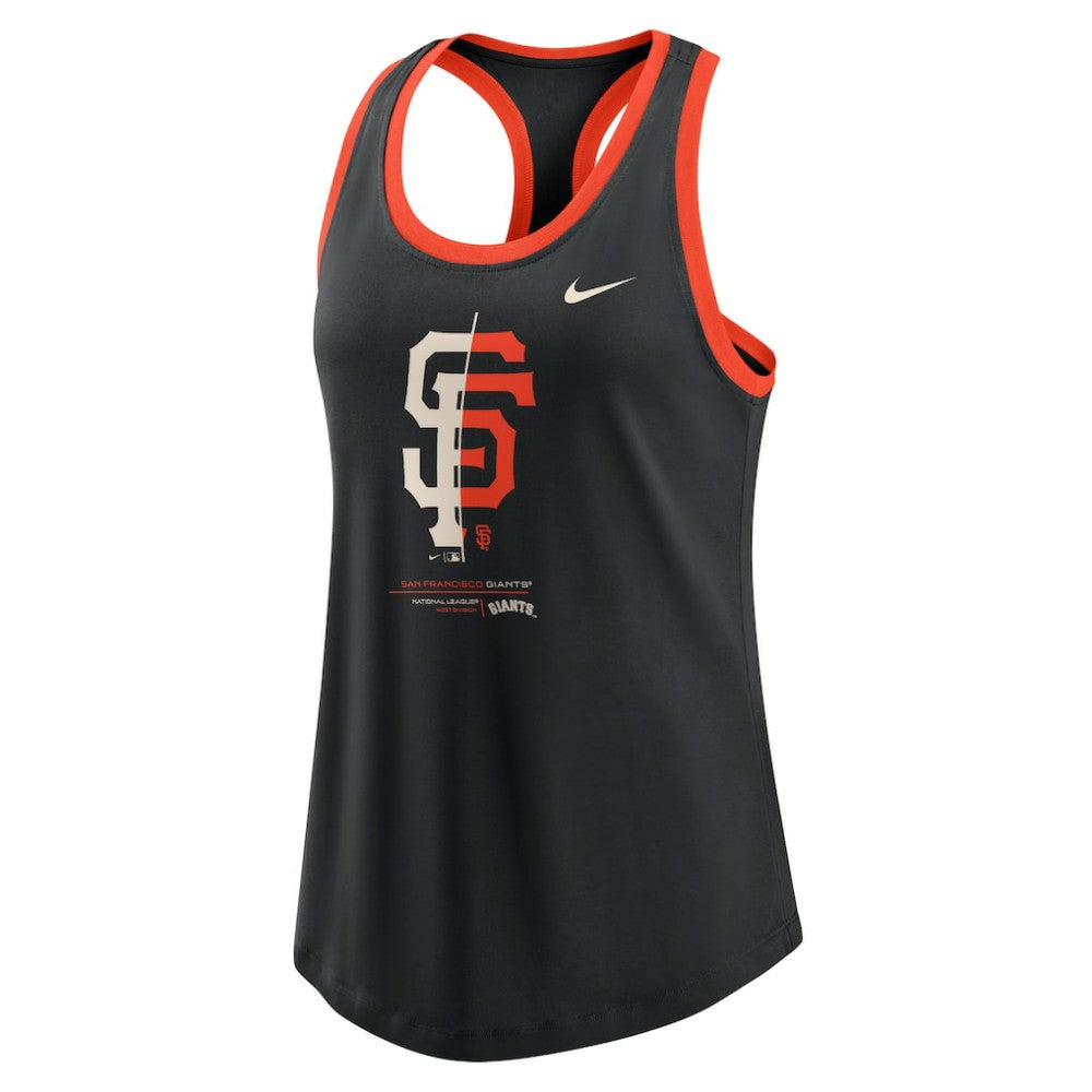 San Francisco Giants Women's Tech Tri-Blend Tank Top Black | Nike