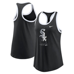 Chicago White Sox Women's Tech Tri-Blend Tank Top Black | Nike