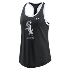 Chicago White Sox Women's Tech Tri-Blend Tank Top Black | Nike