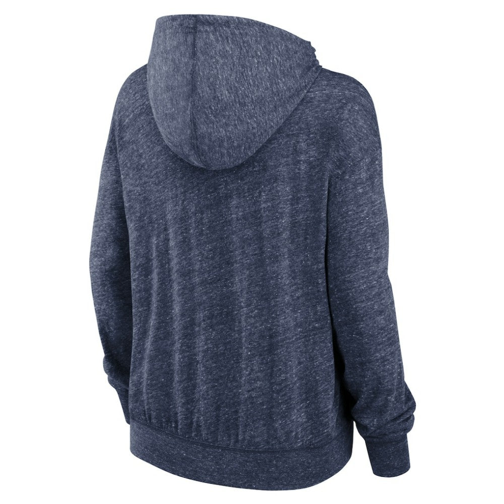 Milwaukee Brewers Women's Diamond Icon Gym Vintage Lightweight Hooded Top Navy | Nike