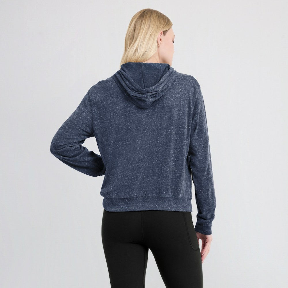 Milwaukee Brewers Women's Diamond Icon Gym Vintage Lightweight Hooded Top Navy | Nike