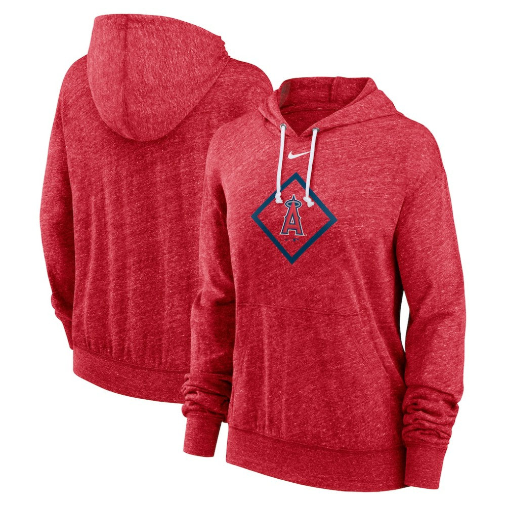 Los Angeles Angels Women's Diamond Icon Gym Vintage Lightweight Hooded Top Red | Nike