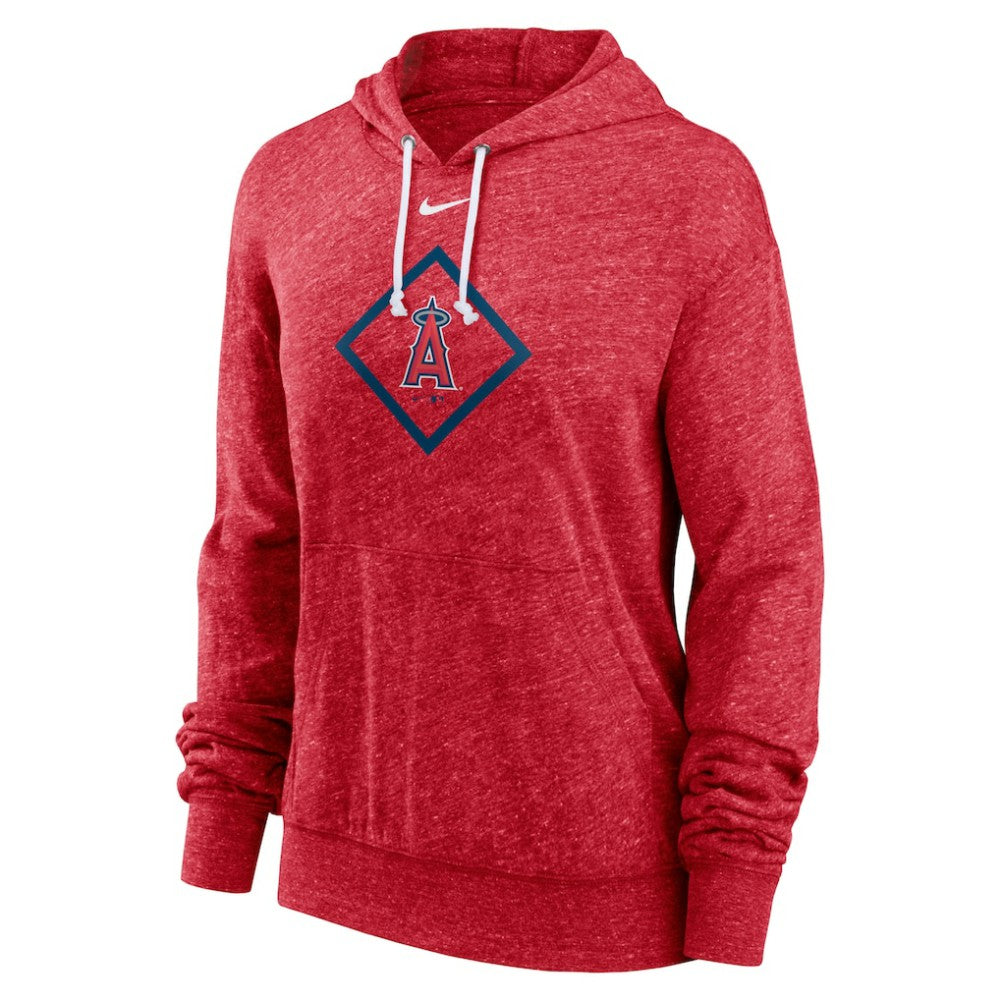 Los Angeles Angels Women's Diamond Icon Gym Vintage Lightweight Hooded Top Red | Nike