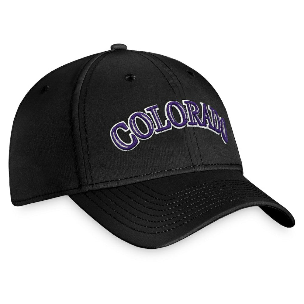 Colorado Rockies Cooperstown Core Flex Hat Black