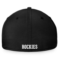 Colorado Rockies Cooperstown Core Flex Hat Black