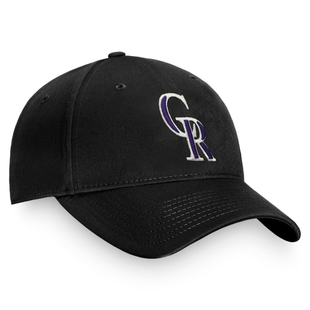 Colorado Rockies Core Adjustable Hat Black