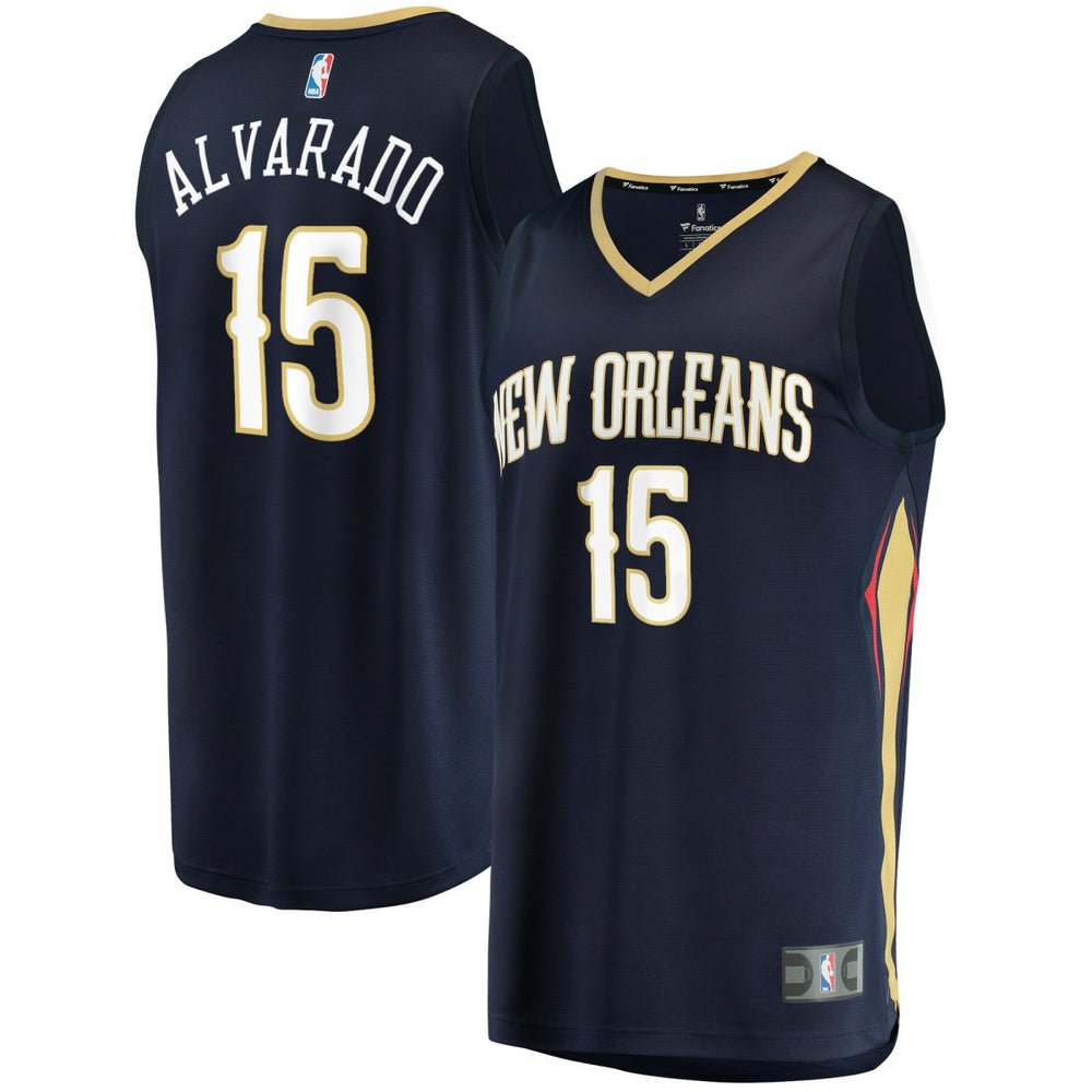 Jose Alvarado New Orleans Pelicans Fast Break Replica Jersey - Icon Edition - Navy