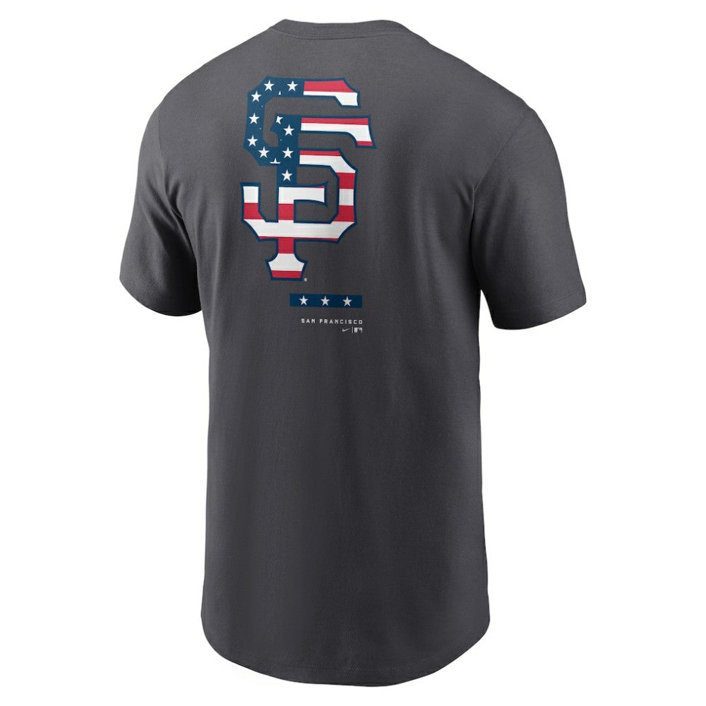 San Francisco Giants Americana T-Shirt Anthracite | Nike