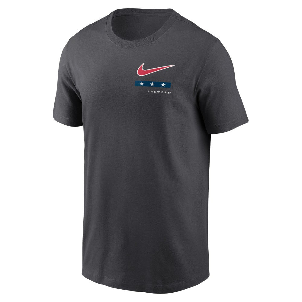 Milwaukee Brewers Americana T-Shirt Anthracite | Nike