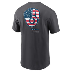 Milwaukee Brewers Americana T-Shirt Anthracite | Nike