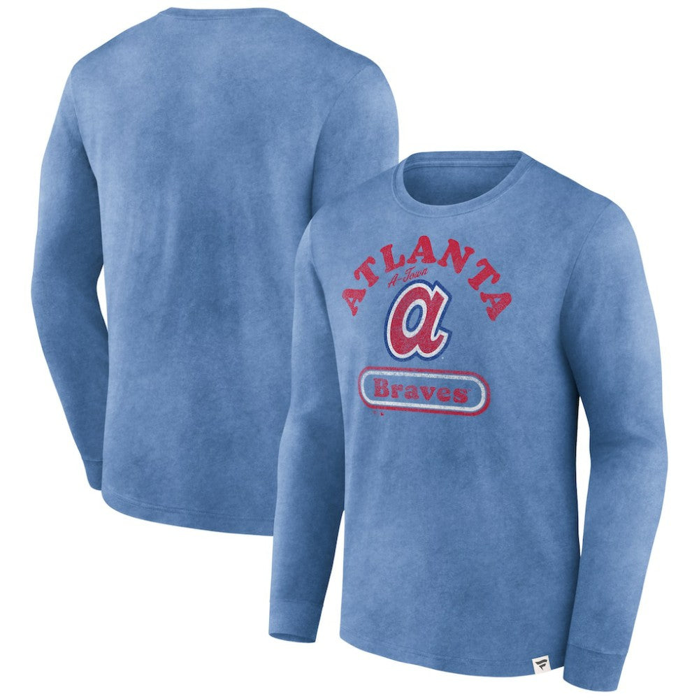 Atlanta Braves Circus Catch Long Sleeve T-Shirt Royal