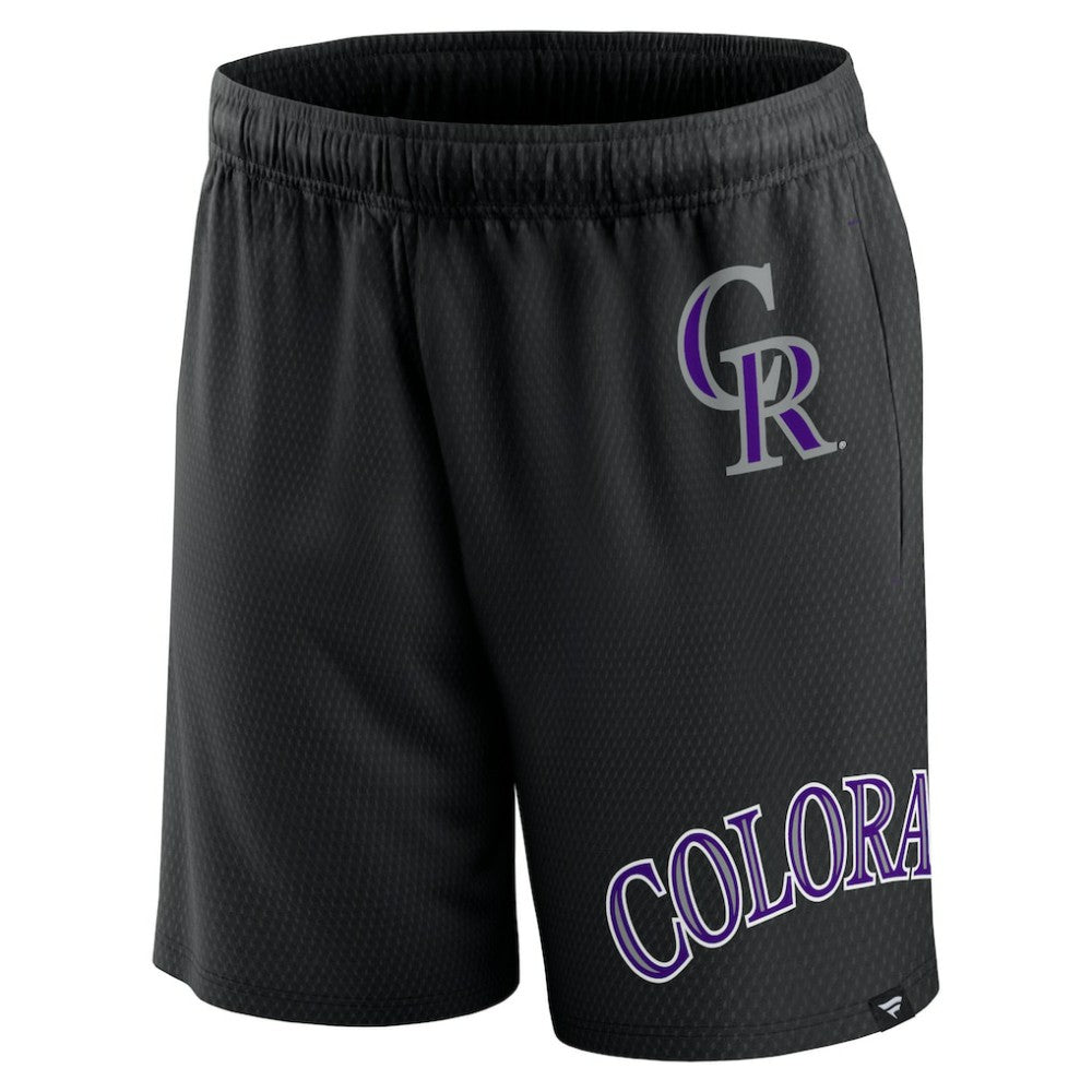 Colorado Rockies Clincher Mesh Shorts Black