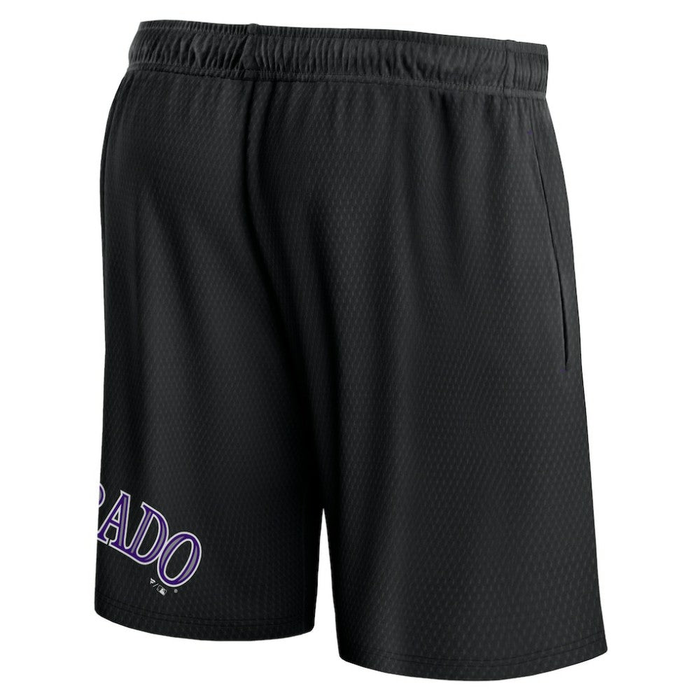 Colorado Rockies Clincher Mesh Shorts Black