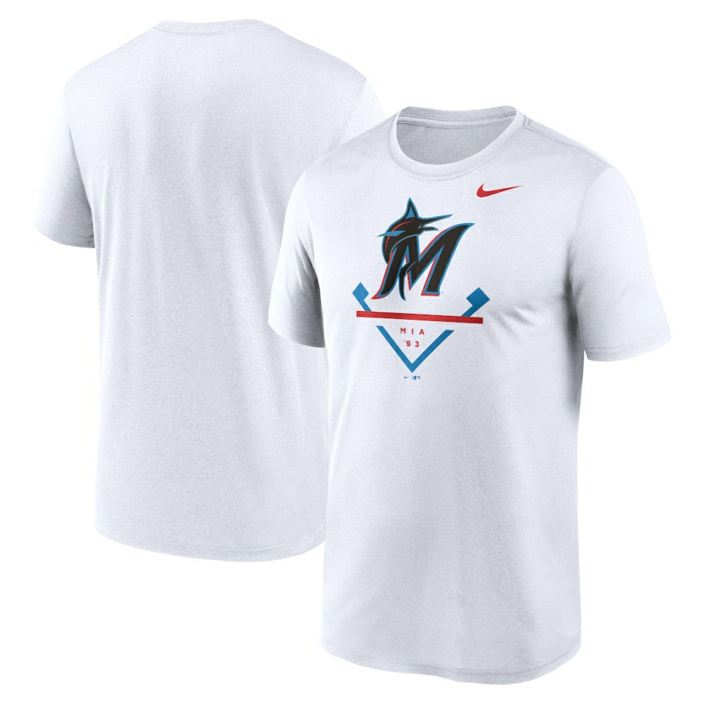 Miami Marlins Icon Legend Dri-FIT T-Shirt White | Nike