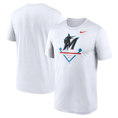 Miami Marlins Icon Legend Dri-FIT T-Shirt White | Nike