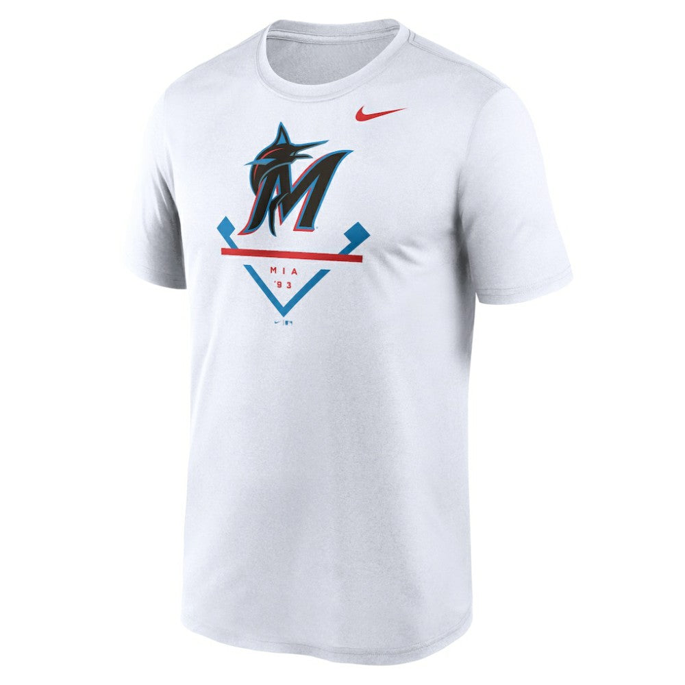 Miami Marlins Icon Legend Dri-FIT T-Shirt White | Nike