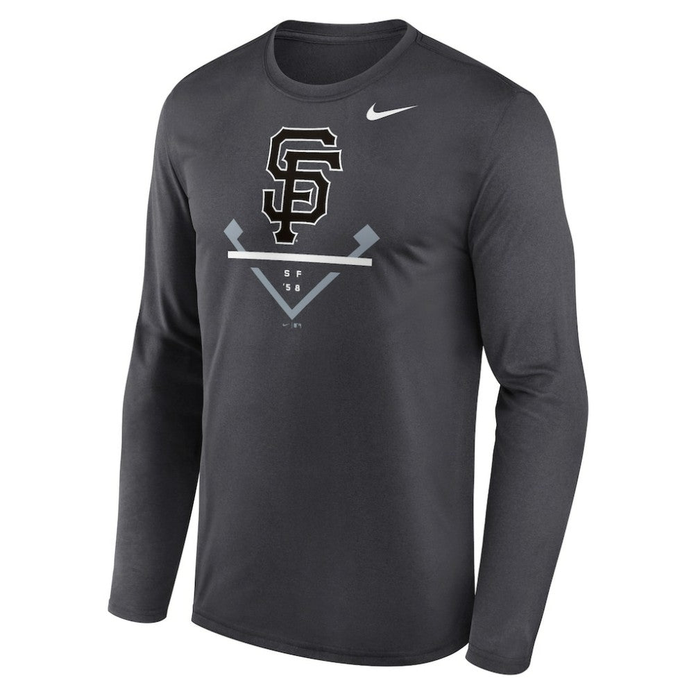 San Francisco Giants Icon Legend Performance Long Sleeve T-Shirt Anthracite | Nike