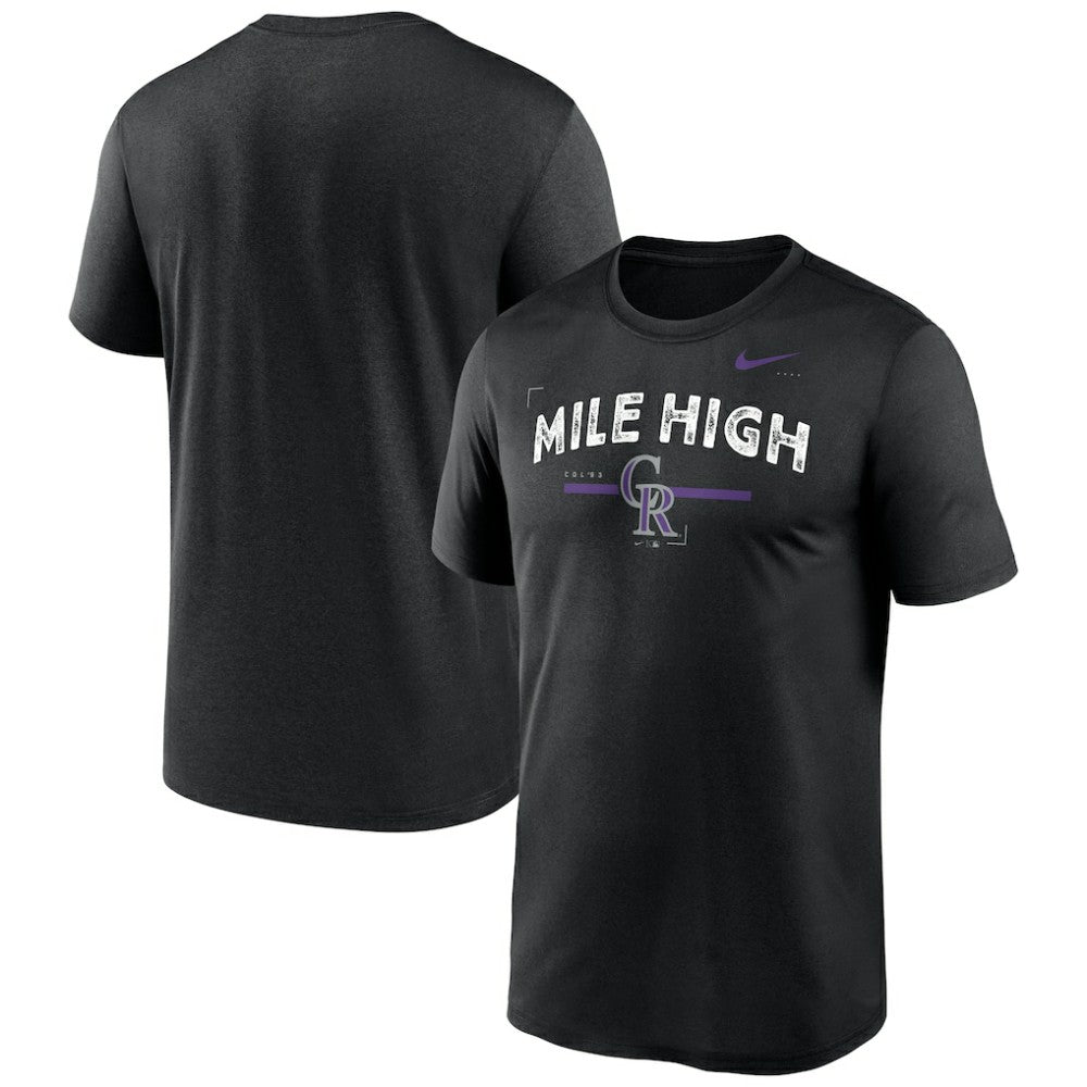 Colorado Rockies Local Legend Practice Performace T-Shirt Black | Nike