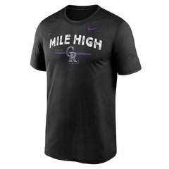 Colorado Rockies Local Legend Practice Performace T-Shirt Black | Nike