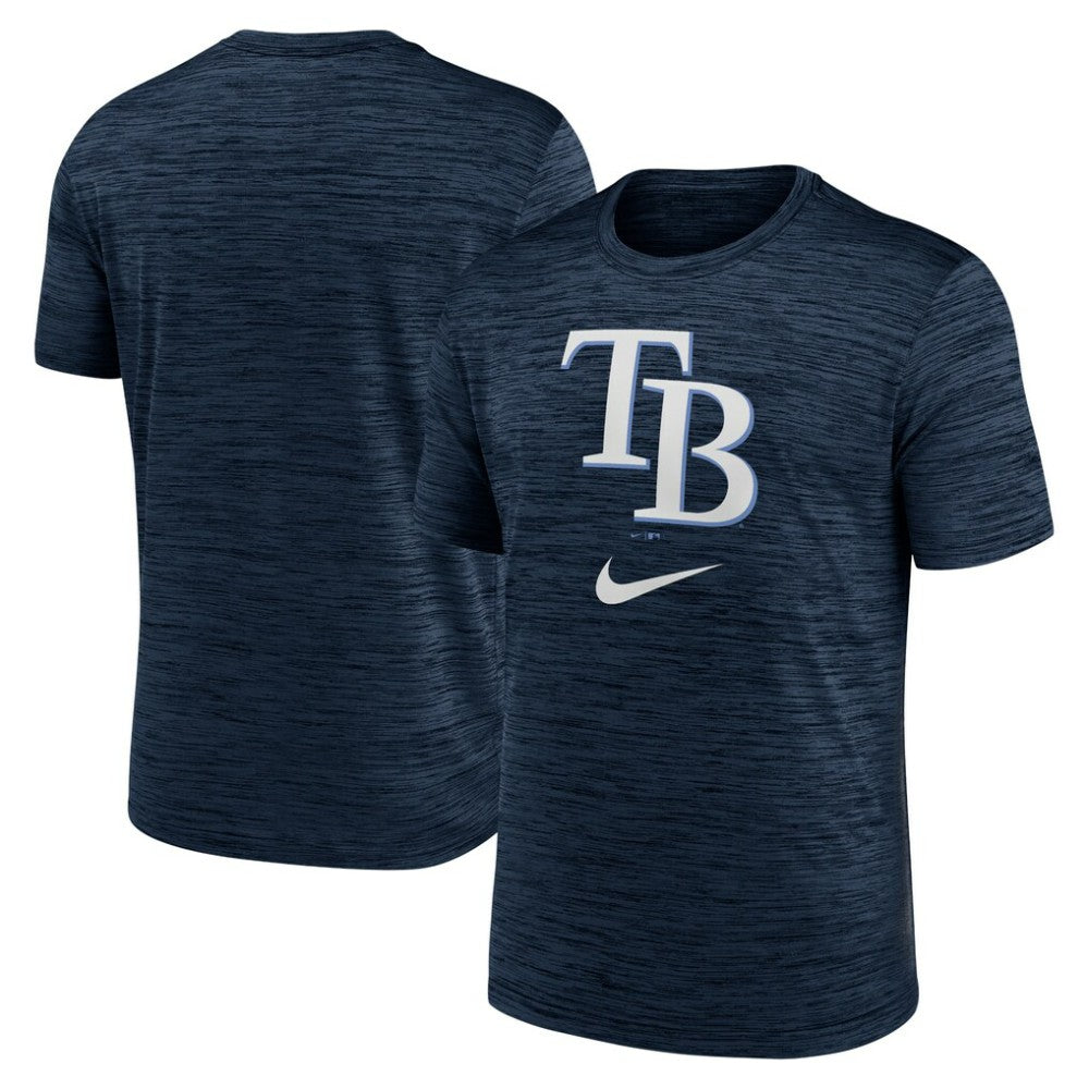 Tampa Bay Rays Logo Velocity Performance T-Shirt Navy | Nike