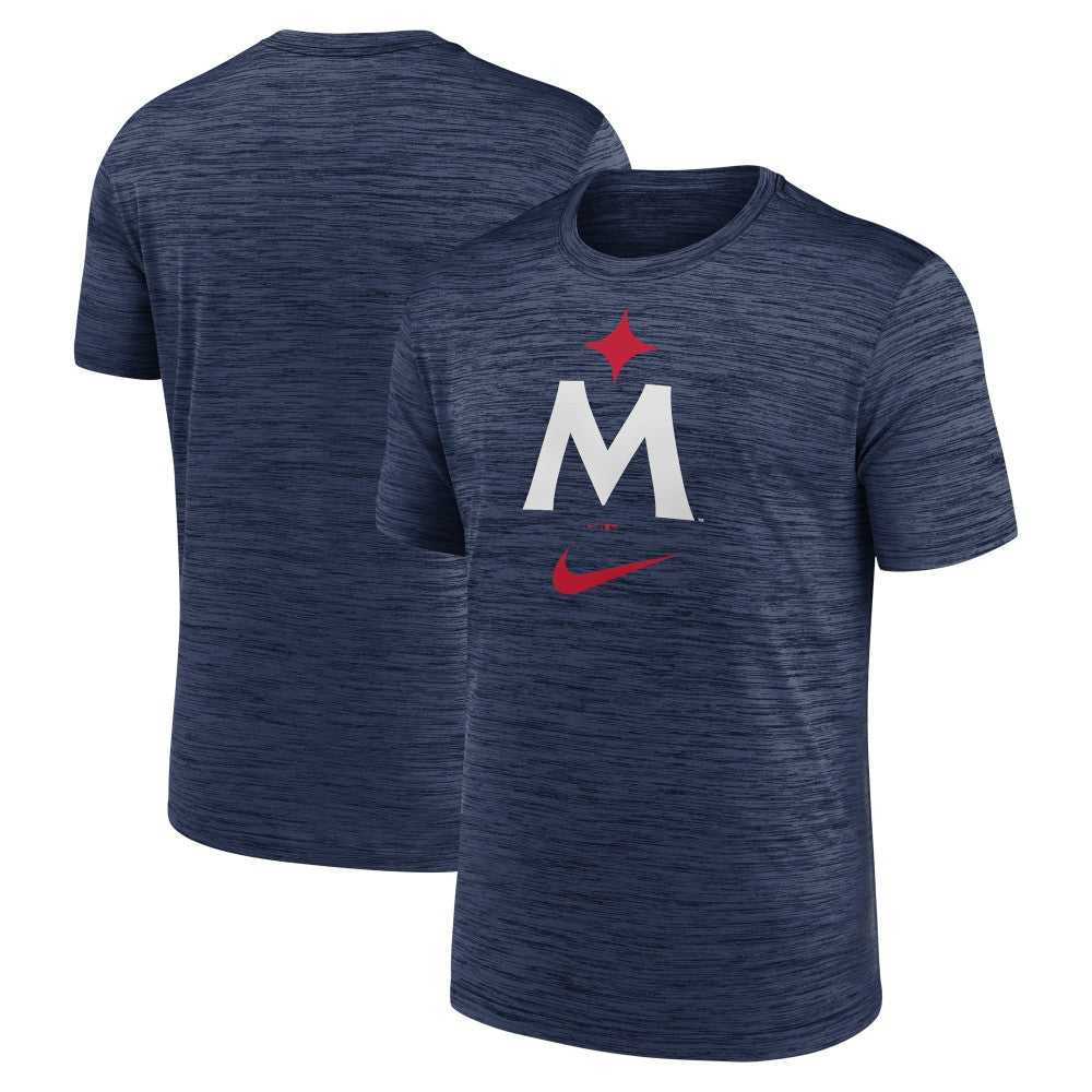 Minnesota Twins 2023 Logo Velocity Performance T-Shirt Navy | Nike