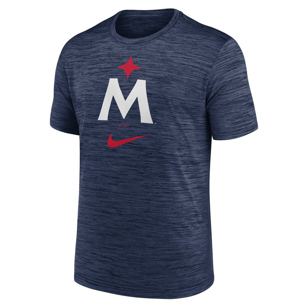 Minnesota Twins 2023 Logo Velocity Performance T-Shirt Navy | Nike