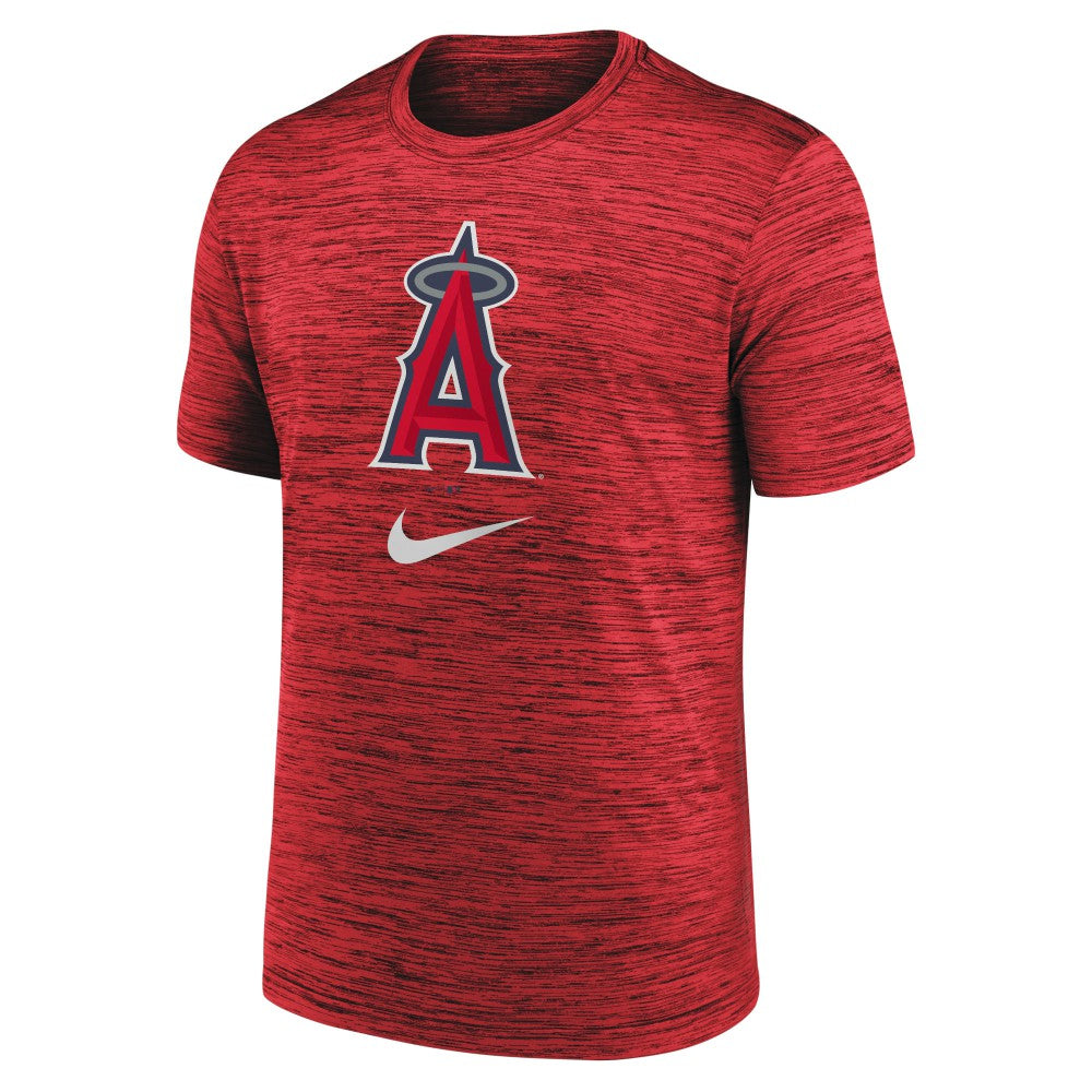 Los Angeles Angels Logo Velocity Performance T-Shirt Red | Nike
