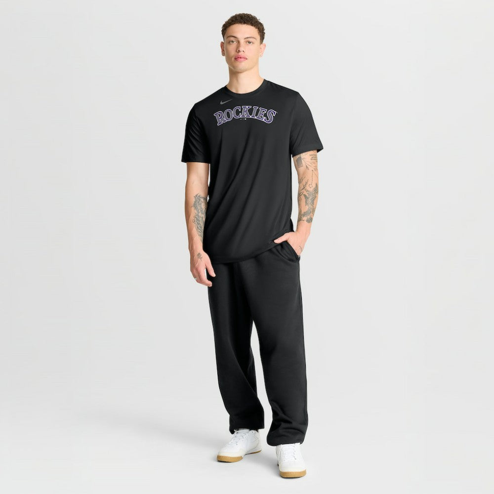 Colorado Rockies New Legend Wordmark Dri-FIT T-Shirt Black | Nike