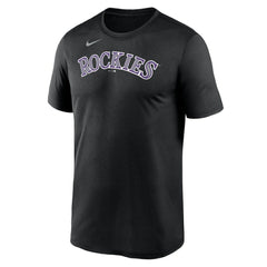 Colorado Rockies New Legend Wordmark Dri-FIT T-Shirt Black | Nike