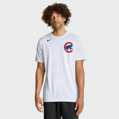 Chicago Cubs New Legend Wordmark Dri-FIT T-Shirt White | Nike