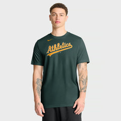 Athletics New Legend Wordmark Dri-FIT T-Shirt Green | Nike