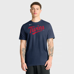 Minnesota Twins New Legend Wordmark Dri-FIT T-Shirt Navy | Nike