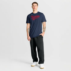 Minnesota Twins New Legend Wordmark Dri-FIT T-Shirt Navy | Nike