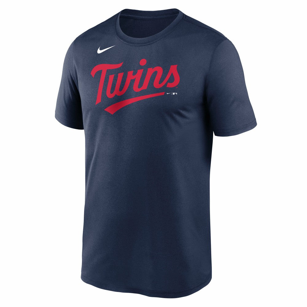 Minnesota Twins New Legend Wordmark Dri-FIT T-Shirt Navy | Nike
