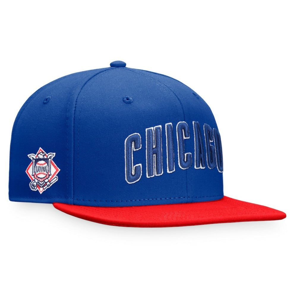 Chicago Cubs Fundamental Two-Tone Fitted Hat Royal/Red
