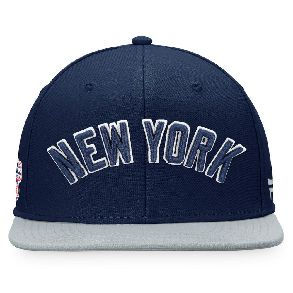 New York Yankees Fundamental Two-Tone Fitted Hat Navy/Gray