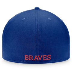Atlanta Braves Heritage Patch Fitted Hat Royal/Red
