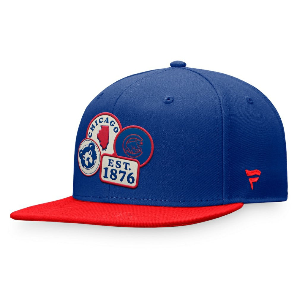 Chicago Cubs Heritage Patch Fitted Hat Royal