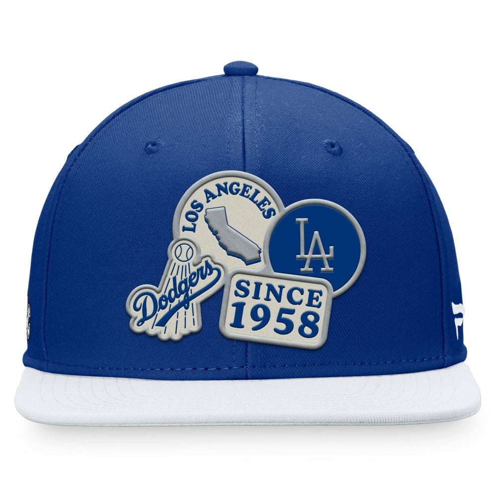 Los Angeles Dodgers Heritage Patch Fitted Hat Royal/White