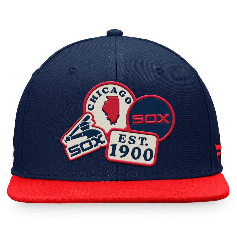 Chicago White Sox Heritage Patch Fitted Hat Navy