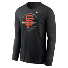 San Francisco Giants Over Arch Performance Long Sleeve T-Shirt Black | Nike