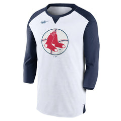 Boston Red Sox Rewind 3/4-Sleeve T-Shirt White/Navy | Nike